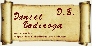 Daniel Bodiroga vizit kartica